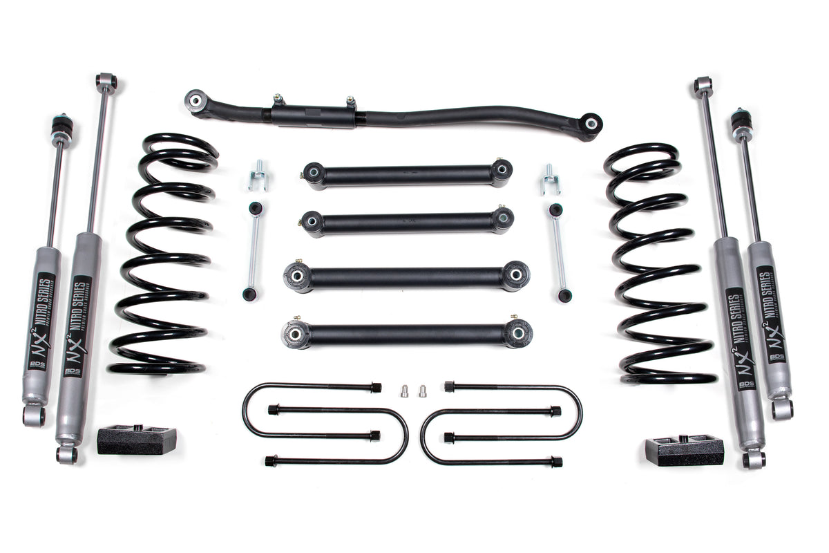 BDS 3 Inch Lift Kit, Fits Dodge RAM 2500 03-13 & 3500 03-12 4WD Gas 692H