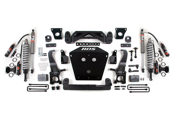 BDS 2016-2021 Toyota Tundra 7" Suspension System, 4" Rear Block - Fox 2.5 Pes C/o, Fox 2.5 Pes Shocks 818FPE