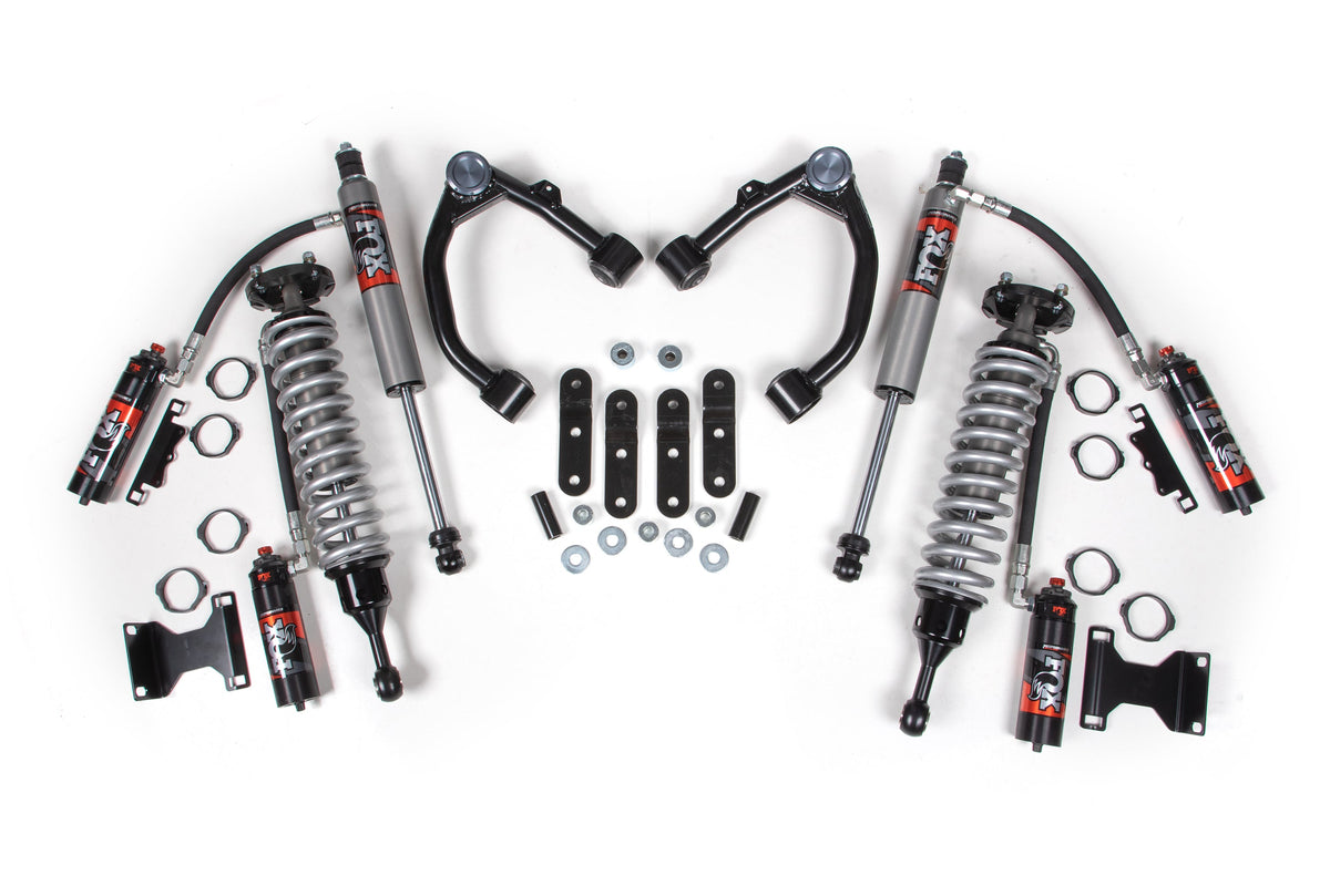 BDS 2007-2021 Fits Toyota Tundra 3" Suspension System, 1" Rear Shackle, FOX 2.5 Pes C/o, FOX 2.5 Pes Shocks 824FPE