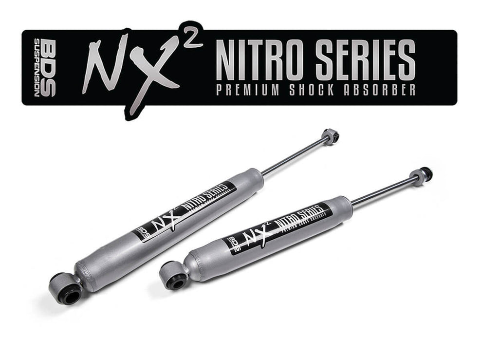 BDS Pair NX2 Nitro Rear Shocks 0 Inch Lift Fits Ford F-150 (04-08) 4WD