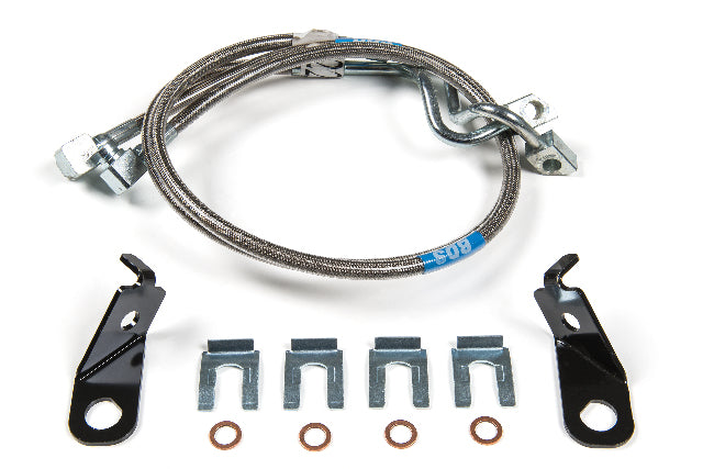 BDS Front Brake Line Set Stainless Steel, Fits 4-8 Inch Lift Ford F250/F350 Super Duty 11-15 4WD 103802