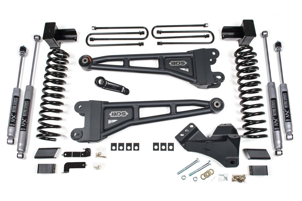 BDS 4 Inch Lift Kit w/ Radius Arms Ford F450 Super Duty (20-22) 4WD