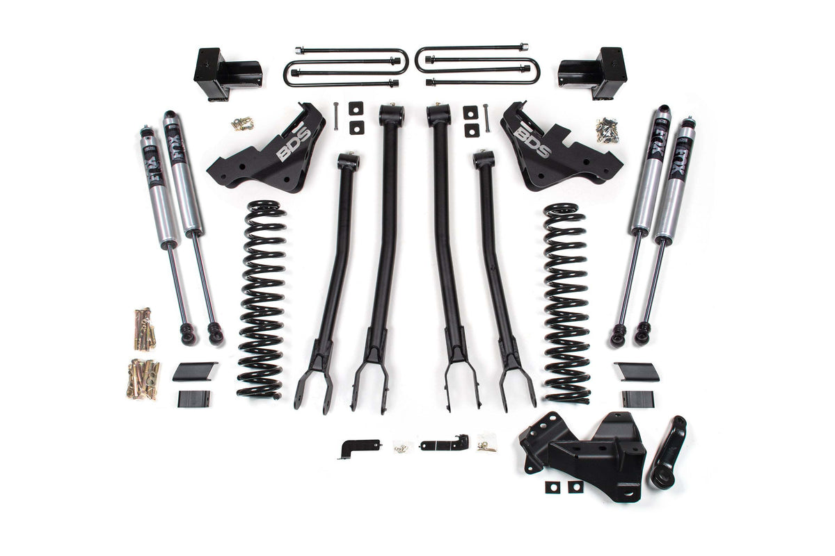 BDS 4 Inch Lift Kit W/ 4-Link Fits Ford F450 Super Duty 23-25 4WD 1225FS