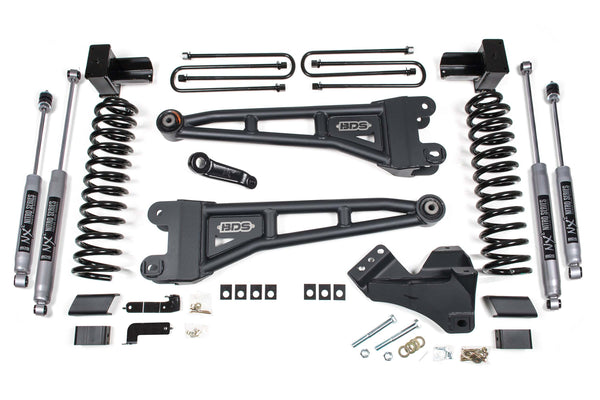 BDS 4 Inch Lift Kit W/ Radius Arms Ford F450 Super Duty 23-25 4WD 1226H