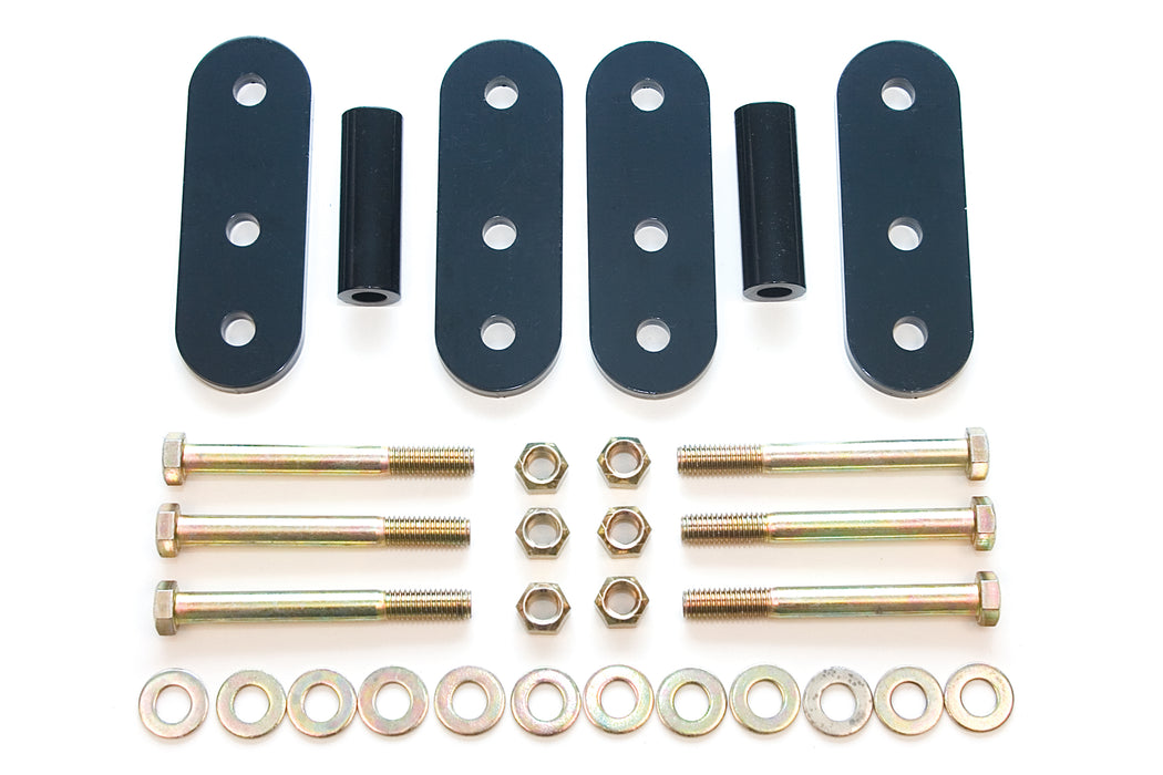 BDS BDS124109 compatible with Jeep CJ halfin rear shocks Shackle Kit