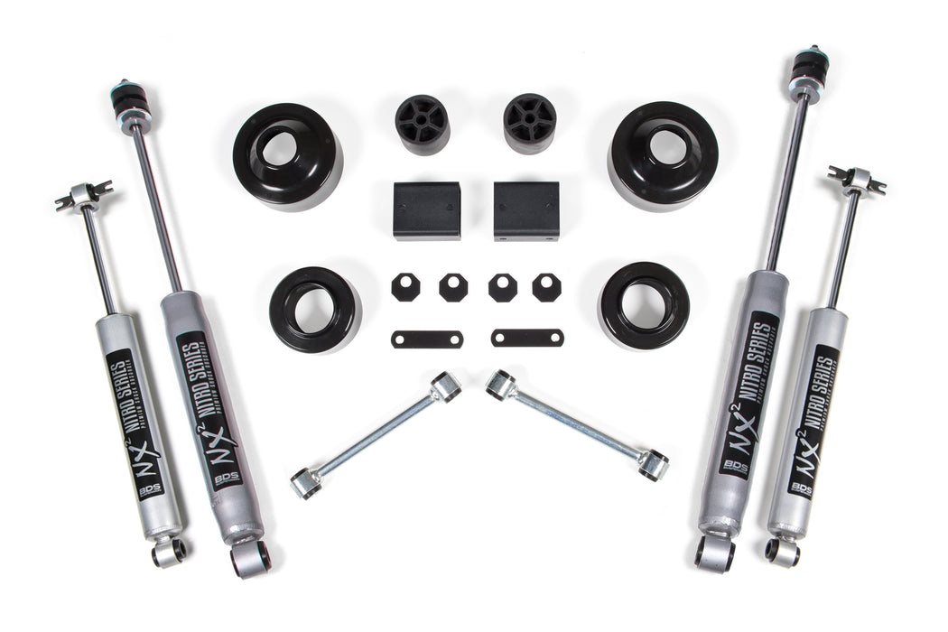 BDS BDS1401FS 2 Inch Lift Kit - Coil Spacer - Jeep Wrangler JK (07-11) 2-Door