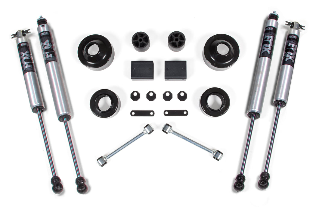 BDS BDS1401FS 2 Inch Lift Kit Coil Spacer compatible with Jeep Wrangler JK (07-11) 2-Door