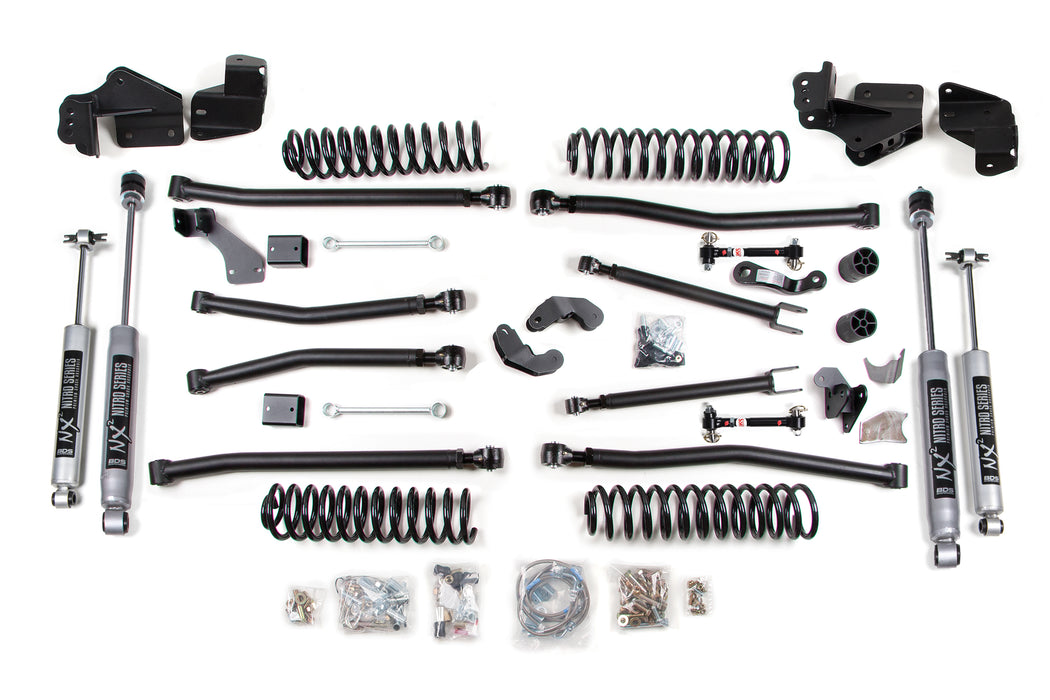 BDS BDS1407H 4.5 Inch Lift Kit Long Arm compatible with Jeep Wrangler JK (07-18) 4-Door