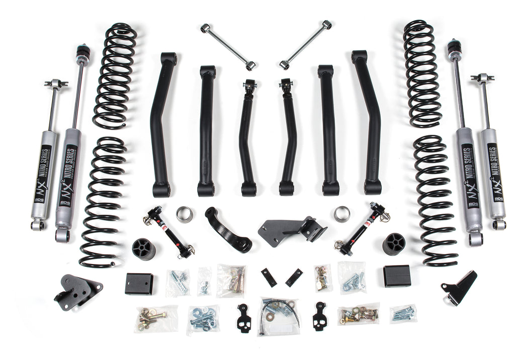 BDS BDS1417FS 4 Inch Lift Kit compatible with Jeep Wrangler JK (12-18) 2-Door