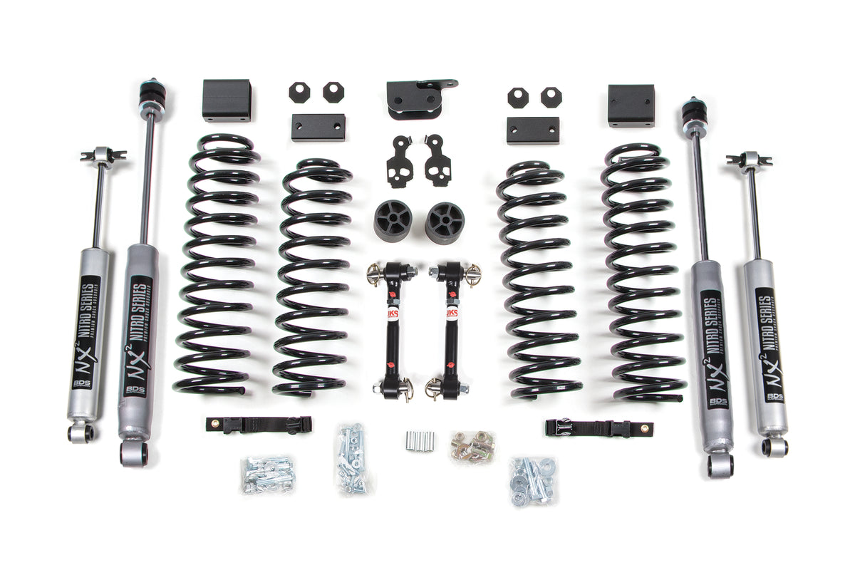 BDS 3 Inch Lift Kit, Fits 2007-2011 Jeep Wrangler 1411H