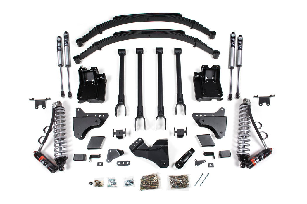 BDS BDS1500FPE 8 Inch Lift Kit 4-Link &FOX 2.5 Performance Elite Coil-Over Conversion Ford F250/F350 Super Duty (11-16) 4WD