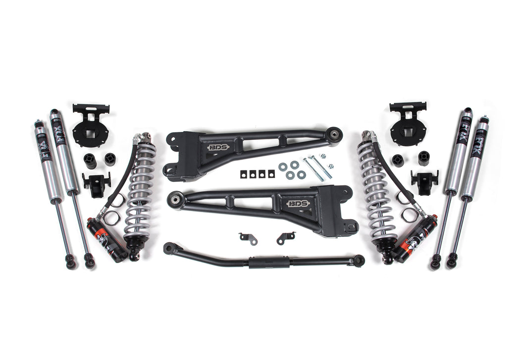 BDS BDS1926FPE 2.5 Inch Lift Kit w/ Radius Arm FOX 2.5 Performance Elite Coil-Over Conversion Ford F250/F350 Super Duty (11-16) 4WD Diesel