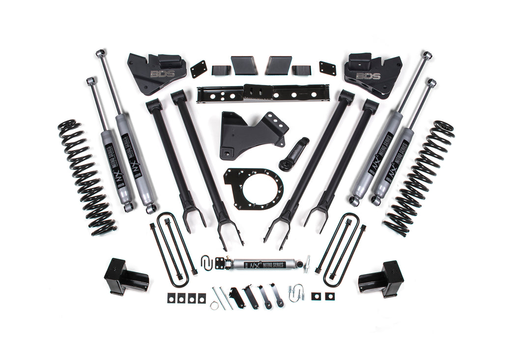 BDS BDS1527H 6 Inch Lift Kit - 4-Link Conversion - Ford F250/F350 Super Duty (17-19) 4WD - Diesel