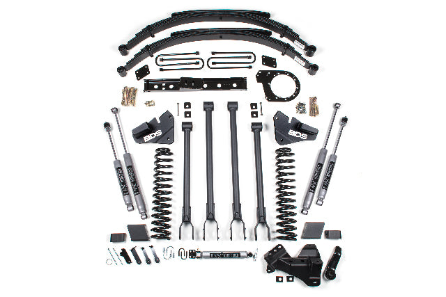 BDS 6 Inch Lift Kit 4-Link Conversion, Fits Ford F250/F350 Super Duty 17-19 4WD Diesel 1529H