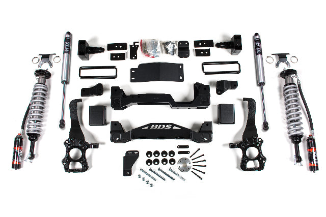 BDS 4 Inch Lift Kit 2.5 Performance Elite Coil-over, Fits Ford F150 15-20 4WD 1533FPE