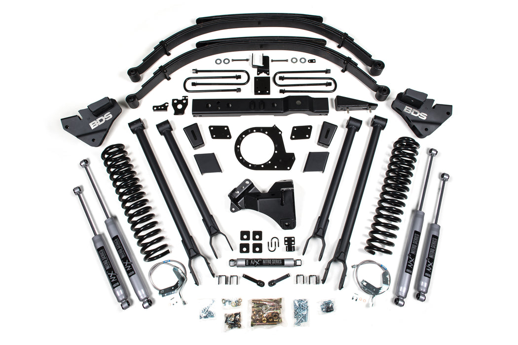 BDS BDS1541FS 8 Inch Lift Kit 4-Link Conversion Ford F250/F350 Super Duty (17-19) 4WD Diesel