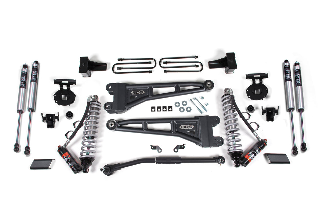 BDS BDS1543FPE 2.5 Inch Lift Kit w/ Radius Arm -FOX 2.5 Performance Elite Coil-Over Conversion Ford F250/F350 Super Duty (17-19) 4WD Diesel