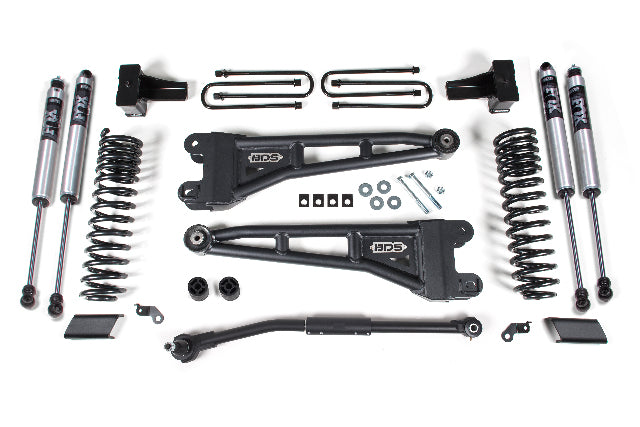 BDS 2.5 Inch Lift Kit W/ Radius Arm, Fits Ford F250/F350 Super Duty 17-19 4WD Diesel 1543FS