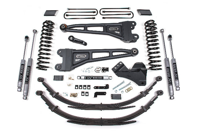 BDS 4 Inch Lift Kit W/ Radius Arm, Fits Ford F250/F350 Super Duty 17-19 4WD Diesel 1557H