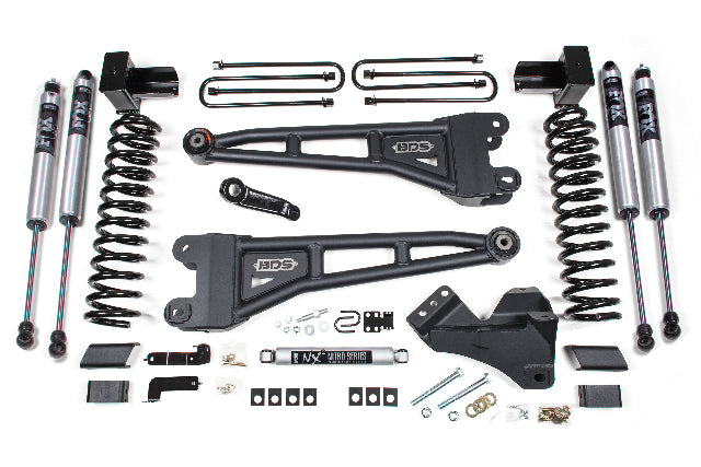 BDS 4 Inch Lift Kit w/ 4-Link Fits Ford F350 Super Duty DRW (20-22) 4WD Gas