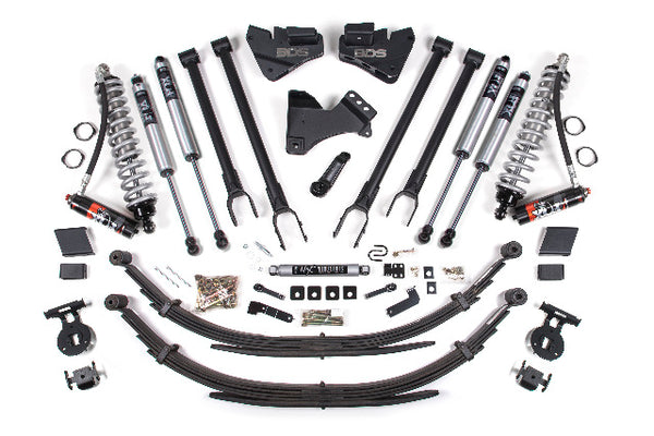 BDS 5 Inch Lift Kit W/ 4-Link 2.5 Performance Elite Coil-over Conversion, Fits Ford F250/F350 Super Duty 20-22 4WD Diesel 1569FPE