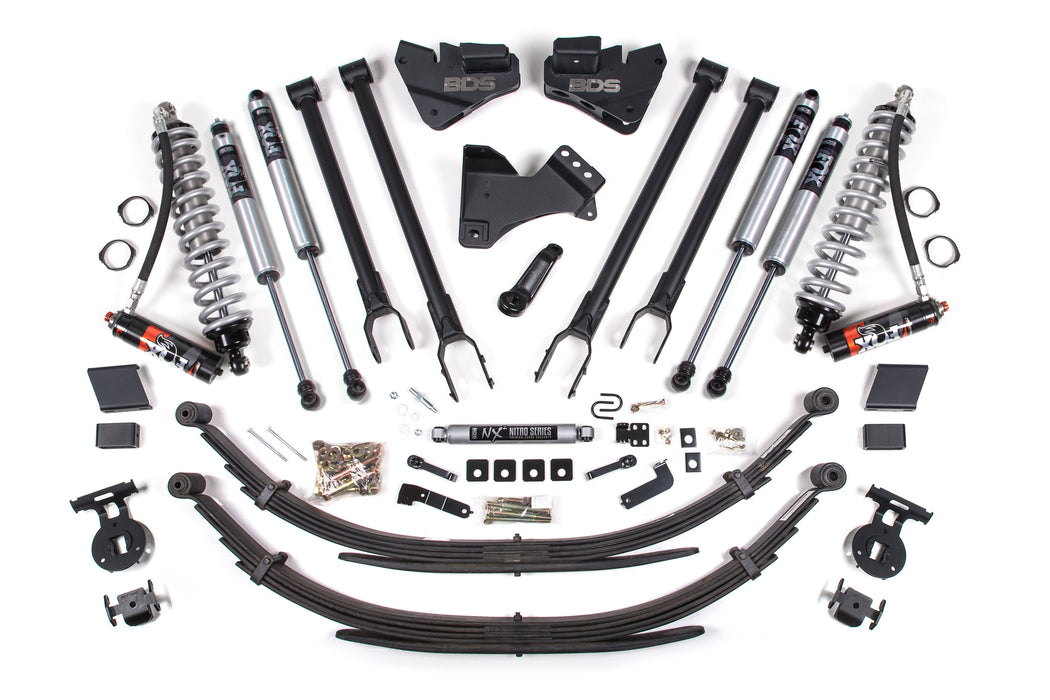 BDS BDS1569FPE 5 Inch Lift Kit w/ 4-Link -FOX 2.5 Performance Elite Coil-Over Conversion - Ford F250/F350 Super Duty (20-22) 4WD - Diesel