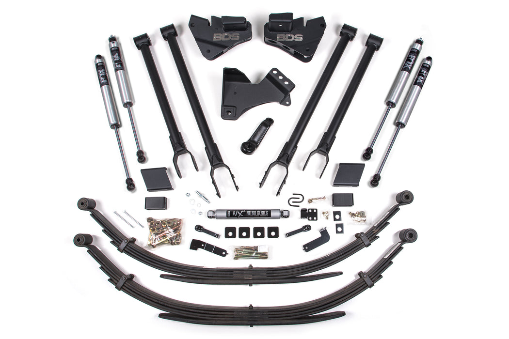 BDS BDS1559FS 4 Inch Lift Kit - 4-Link Conversion - Ford F250 / F350 Super Duty (17-19) 4WD - Gas