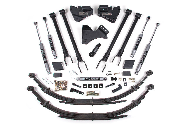 BDS 5 Inch Lift Kit W/ 4-Link, Fits Ford F250/F350 Super Duty 20-22 4WD Gas 1570H