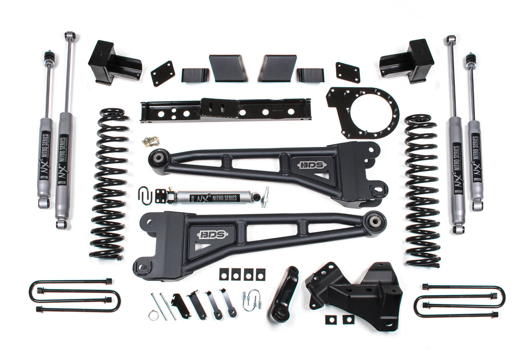 BDS BDS1581H 6 Inch Lift Kit w/ Radius Arm - Ford F250/F350 Super Duty (17-19) 4WD - Diesel