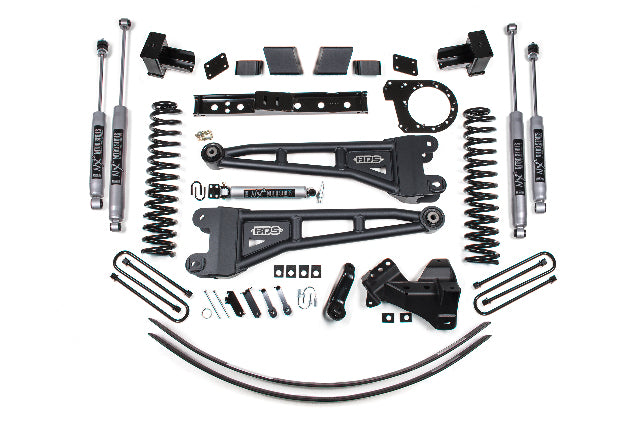 BDS 6 Inch Lift Kit W/ Radius Arm, Fits Ford F250/F350 Super Duty 17-19 4WD Diesel 1580H