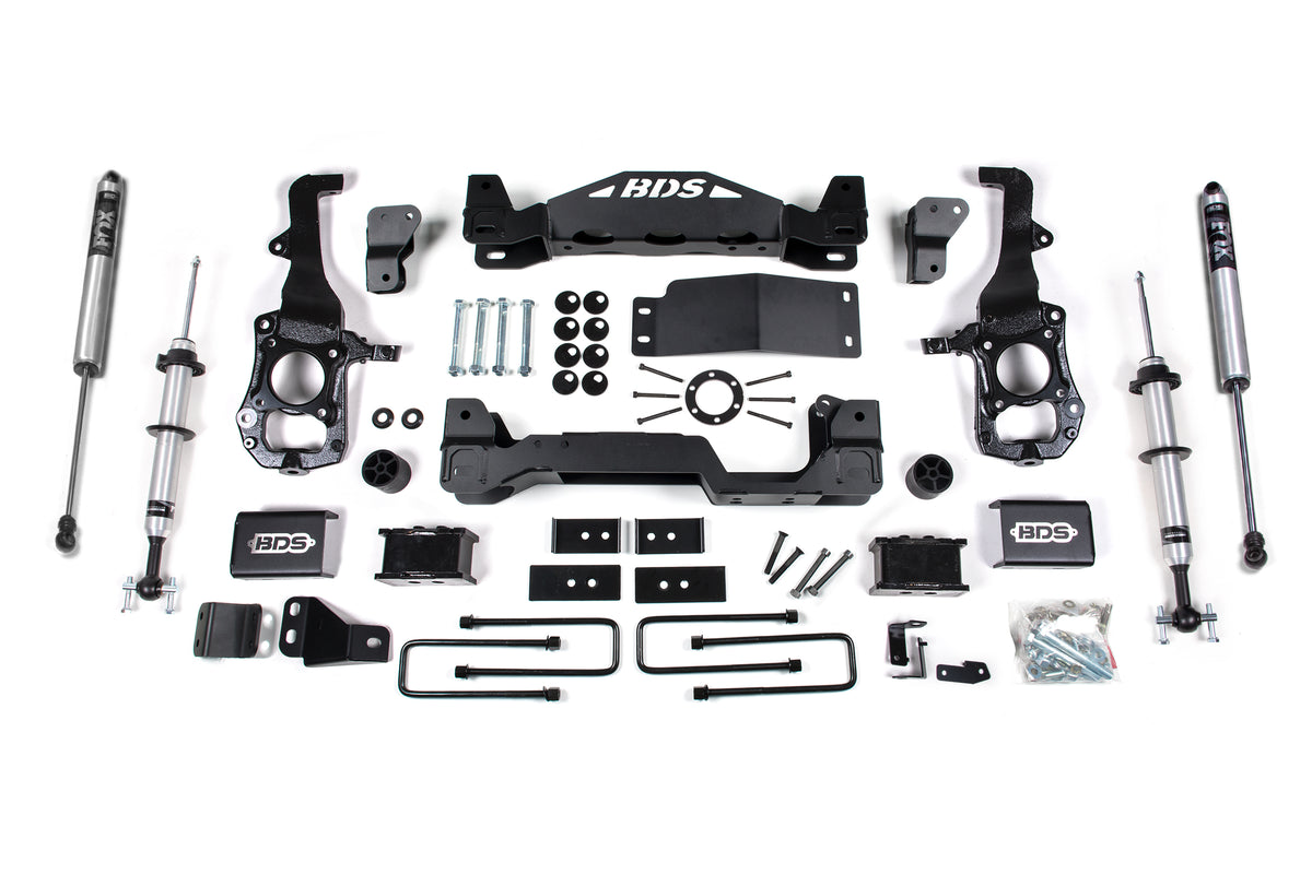 BDS 4 Inch Lift Kit 2.0 Strut, Fits Ford F150 21-25 4WD 1583FSR