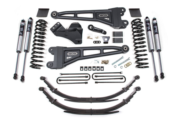 BDS 6 Inch Lift Kit W/ Radius Arm, Fits Ford F250/F350 Super Duty 11-16 4WD Diesel 1592FS