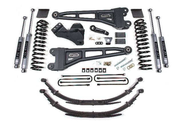 BDS 6 Inch Lift Kit W/ Radius Arm, Fits Ford F250/F350 Super Duty 11-16 4WD Diesel 1593H