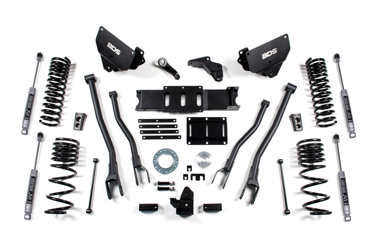 BDS 6 Inch Lift Kit W/ 4-Link Fits RAM 2500 14-18 4WD Diesel 1604H