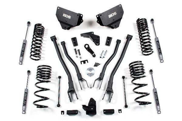 BDS 4 Inch Lift Kit W/ 4-Link RAM 2500 14-18 4WD Gas 1611H