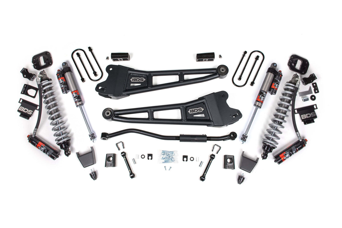 BDS 3 Inch Lift Kit W/ Radius Arm FOX 2.5 Coil-over Conversion - Performance Elite Fits RAM 3500 13-18 4WD Diesel 1622PES