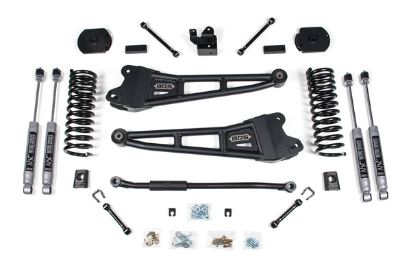 BDS 3 Inch Lift Kit W/ Radius Arm RAM 2500 14-18 4WD Diesel 1624FS