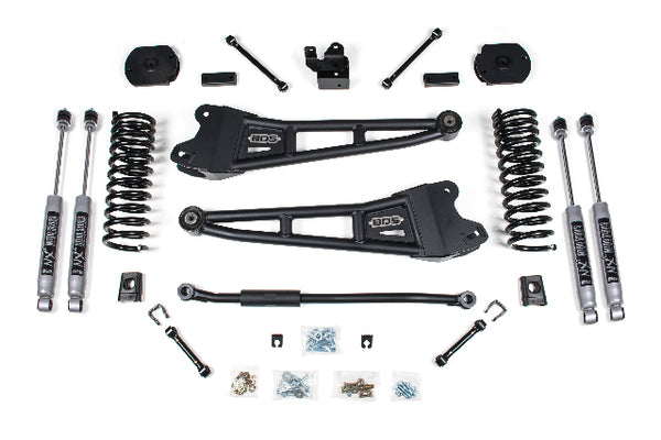 BDS 3 Inch Lift Kit W/ Radius Arm Fits RAM 2500 14-18 4WD Diesel 1624H