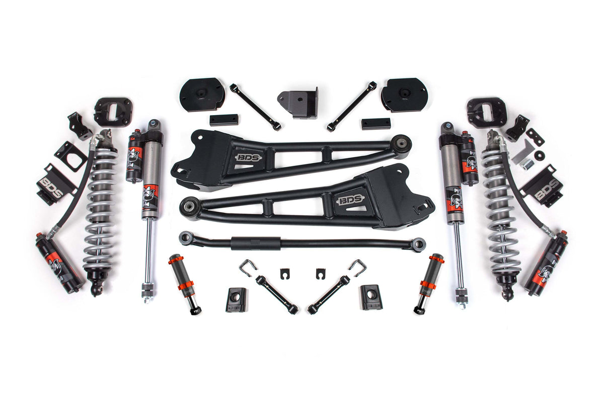 BDS 3 Inch Lift Kit W/ Radius Arm FOX 2.5 Coilover Conversion - Performance Elite Fits RAM 2500 14-18 & 25-26 4WD Diesel 1624PESB