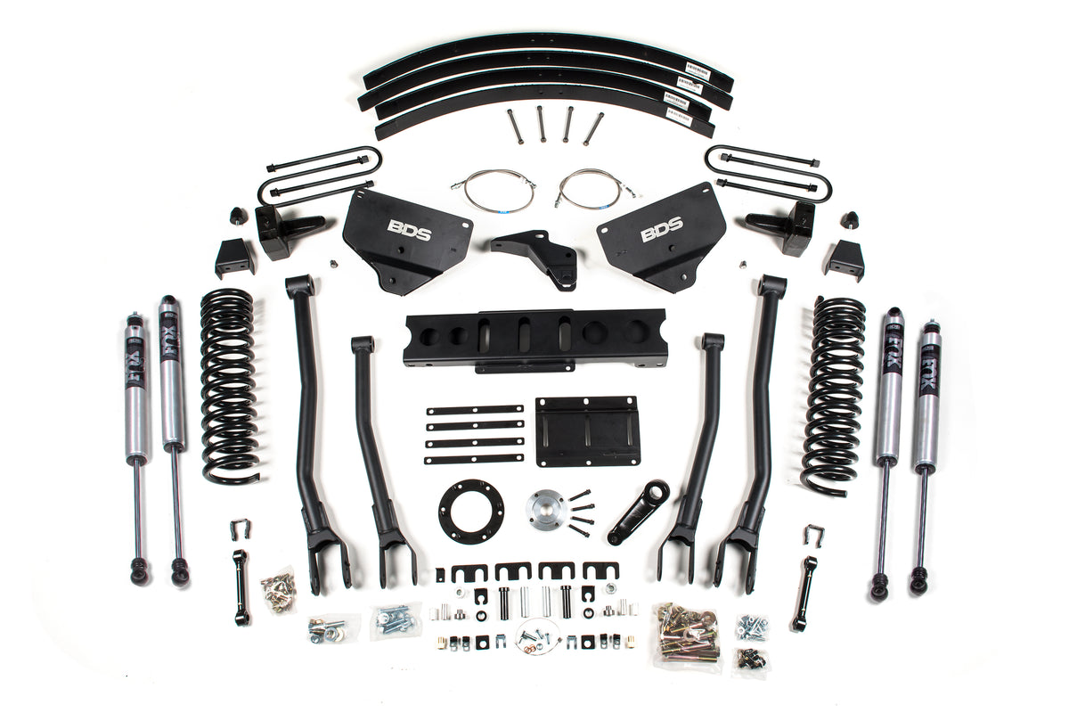 BDS 8 Inch Lift Kit W/ 4-Link Fits RAM 3500 13-18 4WD Diesel 1625FS