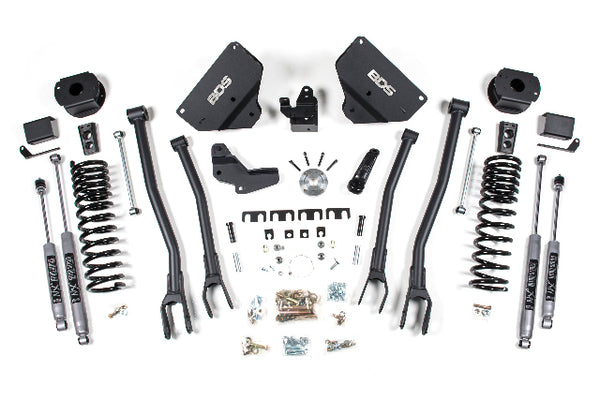 BDS 4 Inch Lift Kit W/ 4-Link RAM 2500 W/ Rear Air Ride 14-18 4WD Gas 1634H