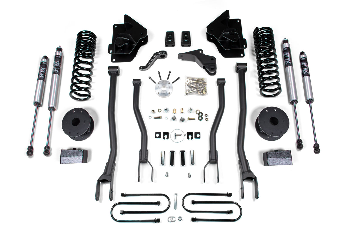 BDS 4 Inch Lift Kit W/ 4-Link Fits RAM 3500 W/ Rear Air Ride 13-18 4WD Gas 1646FS