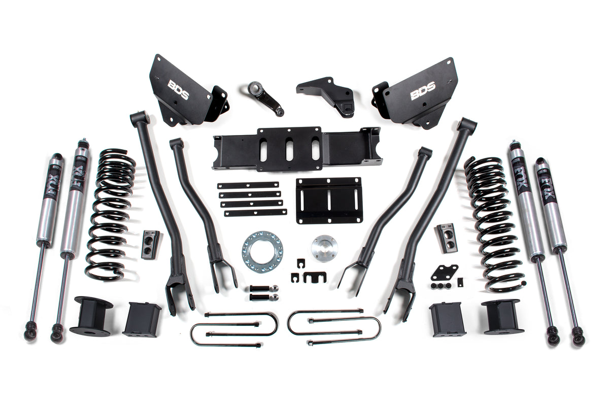 BDS 5.5 Inch Lift Kit W/ 4-Link Fits RAM 3500 W/ Rear Air Ride 13-18 4WD Gas 1652FS