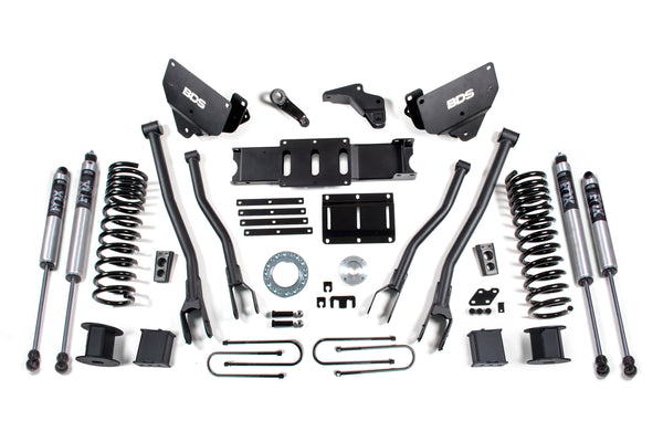 BDS 6 Inch Lift Kit W/ 4-Link RAM 3500 W/ Rear Air Ride 13-18 4WD Diesel 1650FS