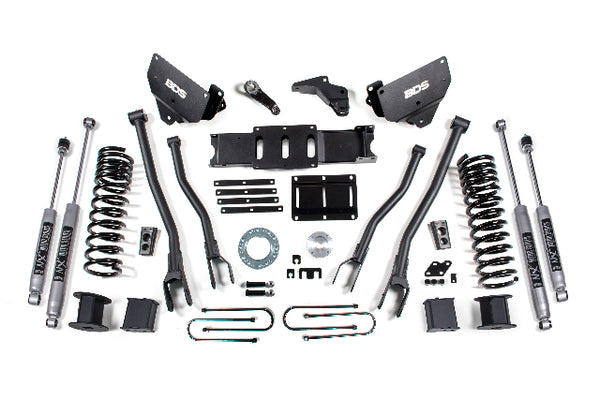 BDS 6 Inch Lift Kit W/ 4-Link RAM 3500 W/ Rear Air Ride 13-18 4WD Diesel 1650H