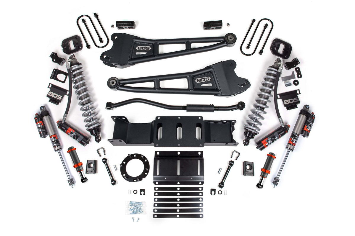 BDS 3 Inch Lift Kit W/ Radius Arm FOX 2.5 Coil-over Conversion - Performance Elite Fits RAM 3500 19-24 4WD Diesel 1654PESB