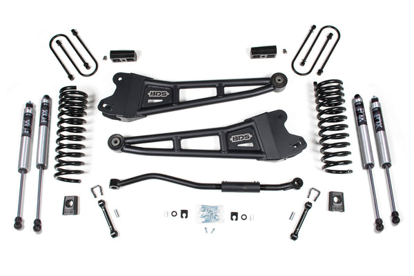 BDS 3 Inch Lift Kit W/ Radius Arm RAM 3500 19-24 4WD Diesel 1655FS