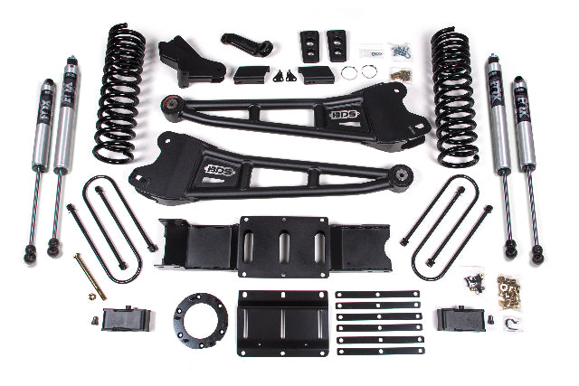 BDS 4 Inch Lift Kit w/ Radius Arm 3 Inch Rear Block Ram 3500 (19-24) 4WD Diesel