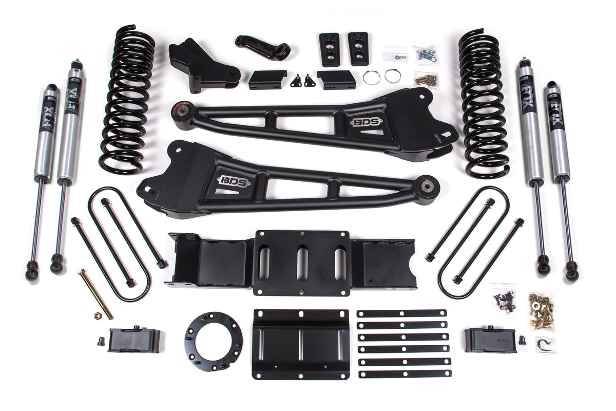 BDS 4 Inch Lift Kit W/ Radius Arm 3 Inch Rear Block Fits RAM 3500 19-24 4WD Diesel 1656FS