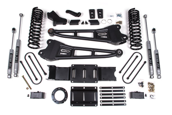 BDS 4 Inch Lift Kit W/ Radius Arm 3 Inch Rear Block RAM 3500 19-24 4WD Diesel 1657H